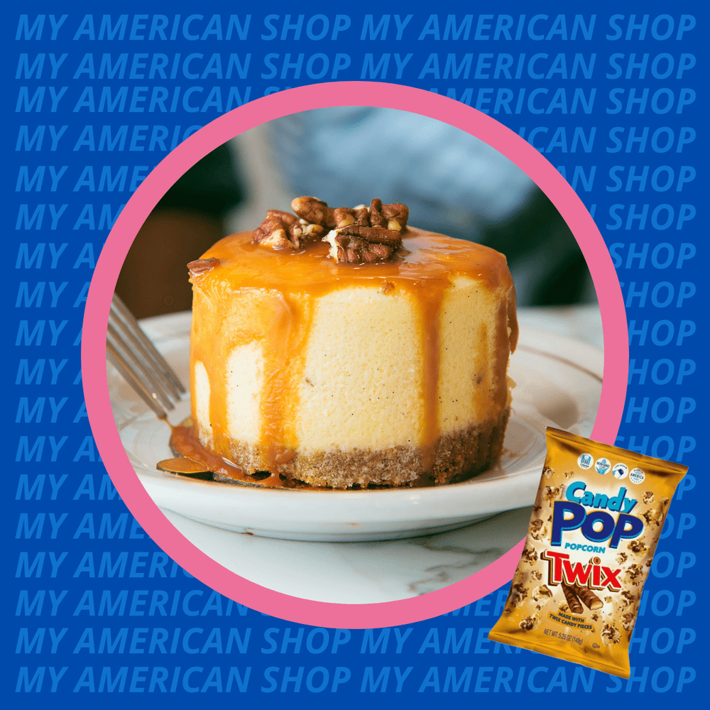 Recette : Cheesecake au caramel et popcorn Twix 🍿