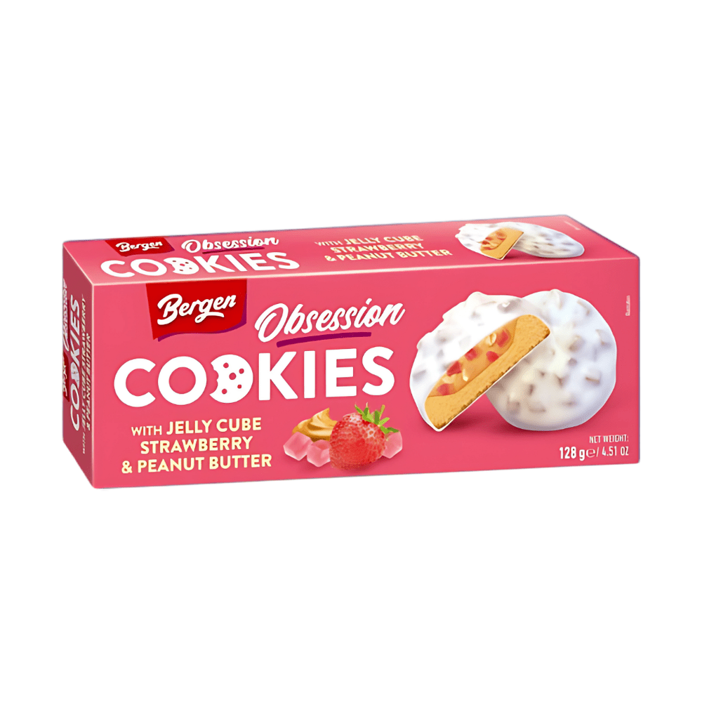 Bergen Cookies Jelly Cube Strawberry & Peanut Butter