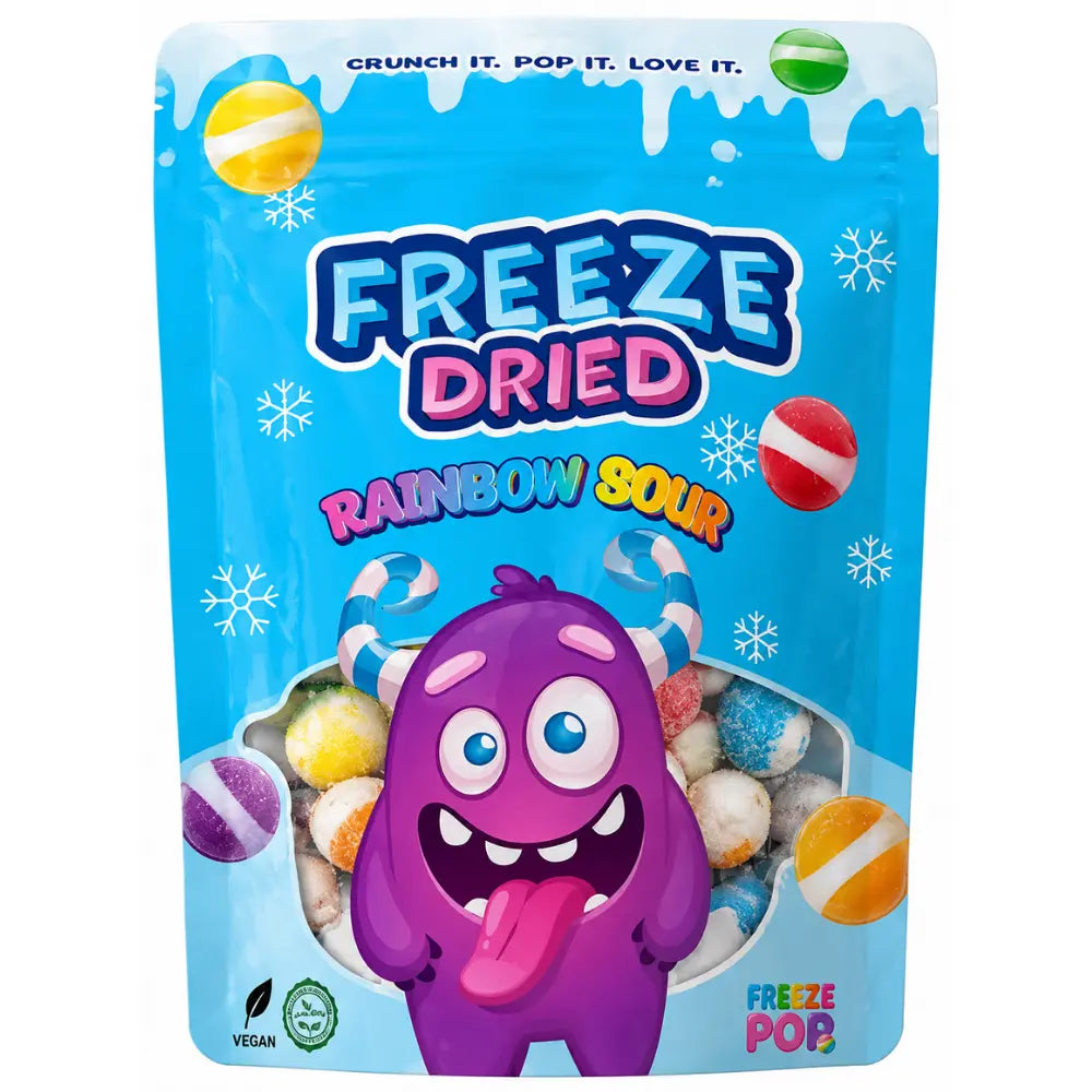 Freeze Pop Freeze Dried Rainbow Sour bonbons lyophilisés acidulés 50 g