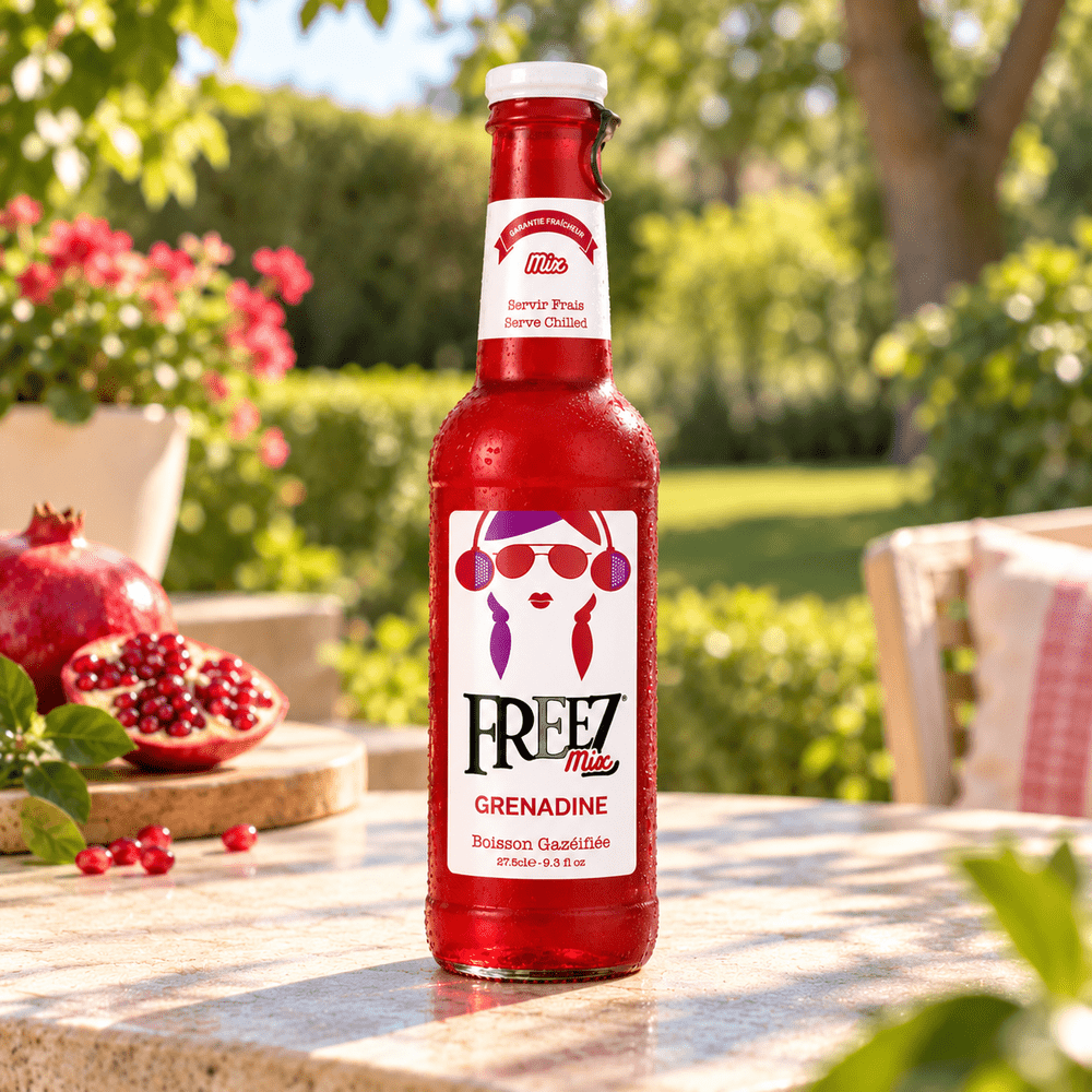 Freez Mix Soda Grenadine, bouteille de soda à la grenadine