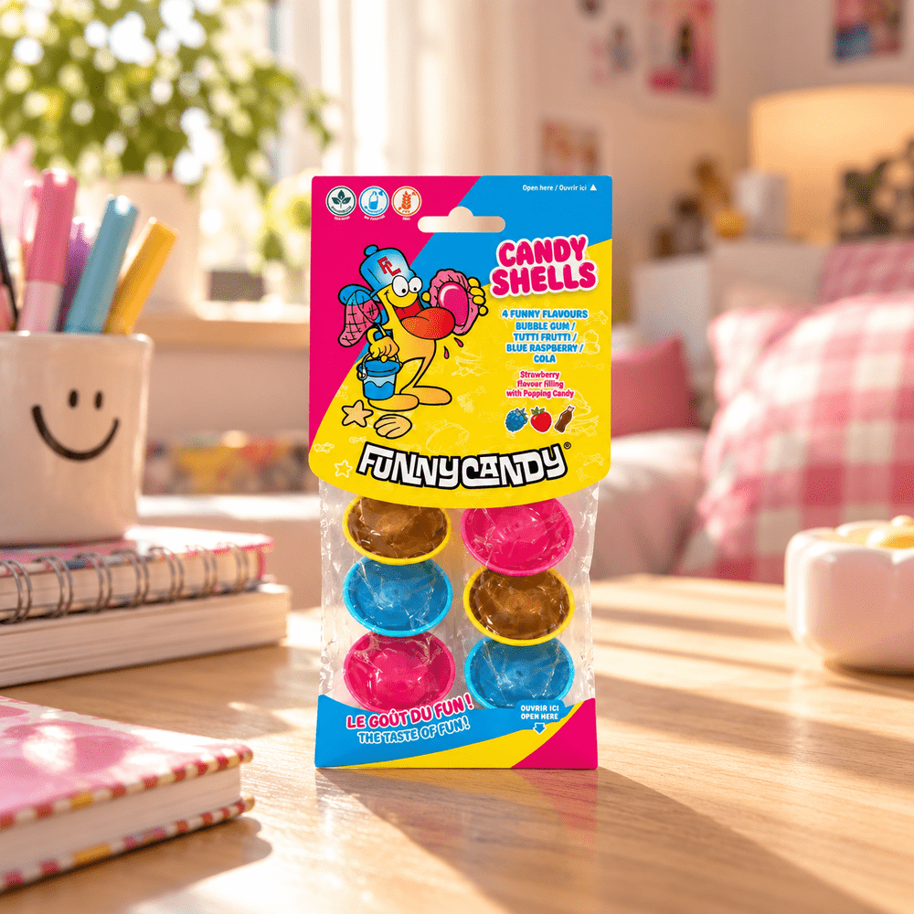 Funny Candy Shells, paquet de bonbons en forme de coquillages