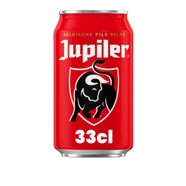 Canette Jupiler bière belge 33 cl