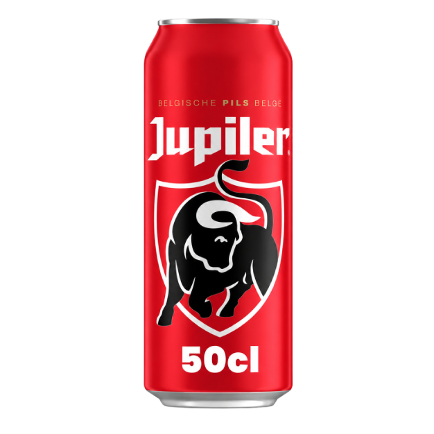Canette Jupiler bière belge 50 cl