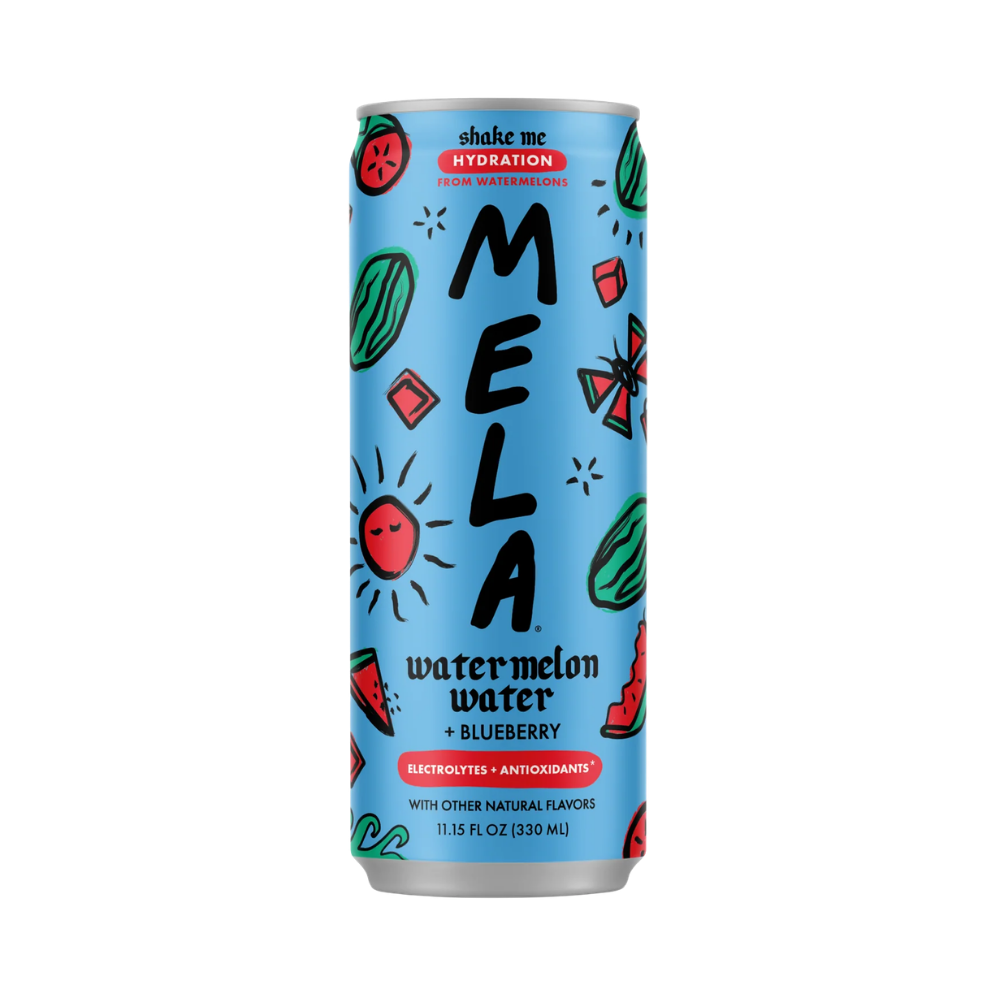 Mela Watermelon Water & Blueberry Juice boisson à la pastèque et au jus de myrtille
