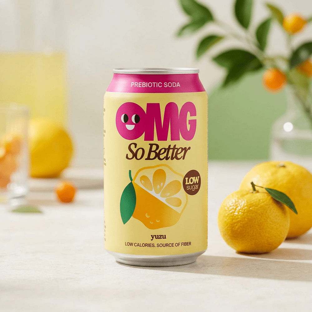 OMG So Better Yuzu, soda OMG Bubble Tea au yuzu en bouteille