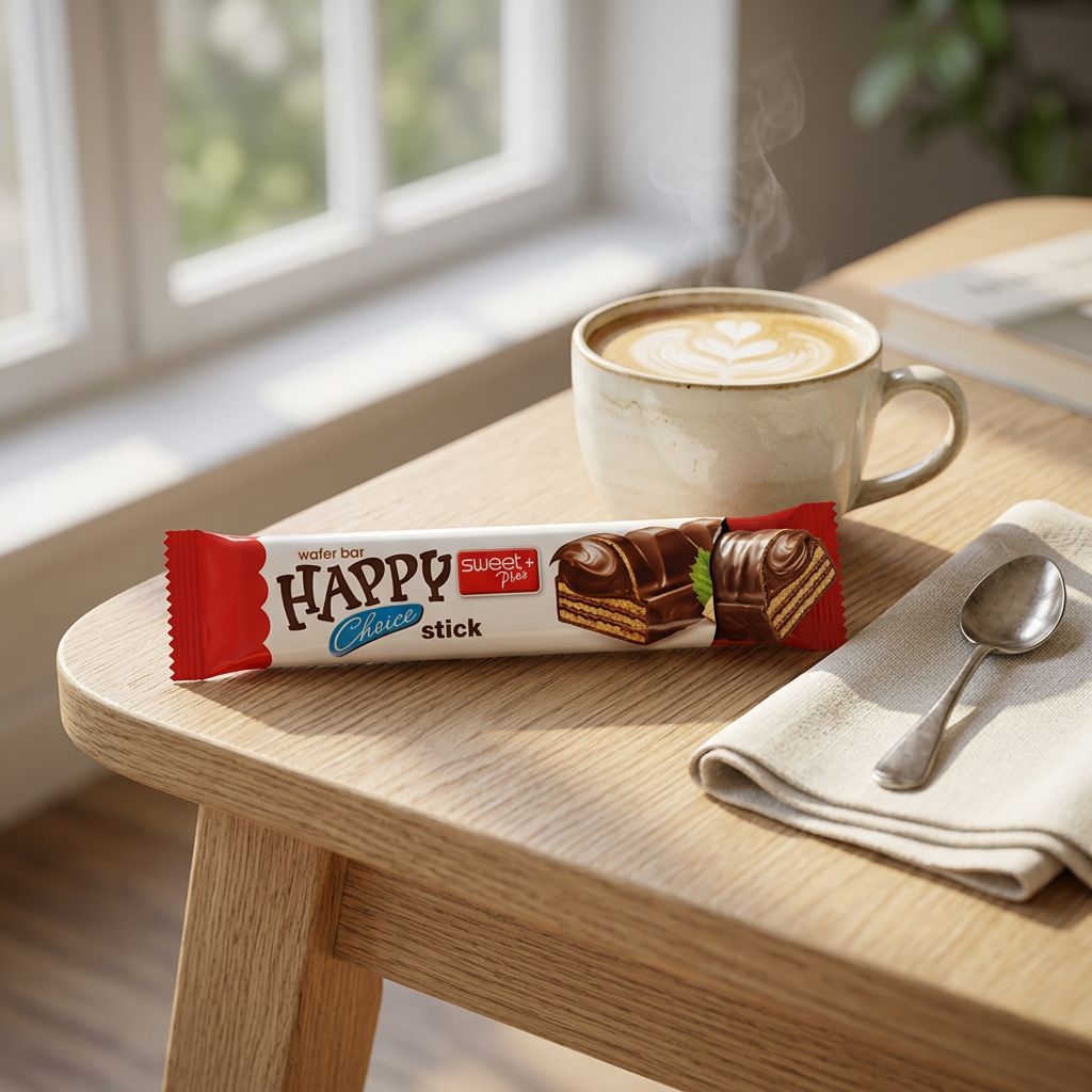 Happy Choice Wafer Stick Hazelnut cream and cocoa