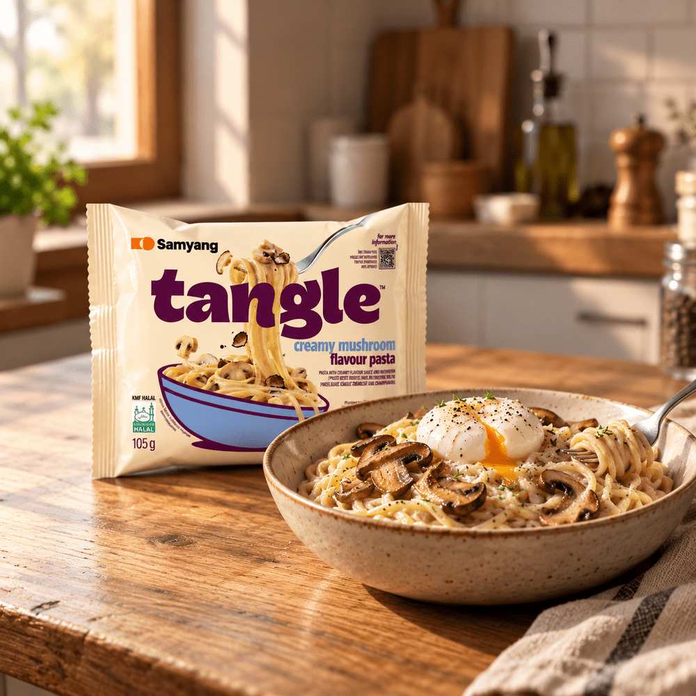 Samyang Tangle Pasta Mushroom Cream