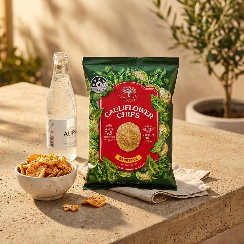 Temole Cauliflower Chips Barbecue