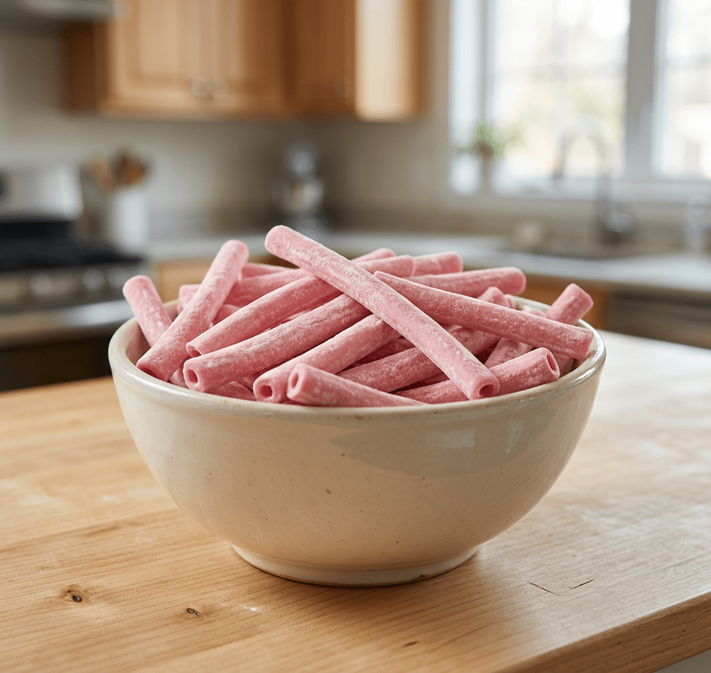 Bonbons Vidal Ritmo Strawberry Pick'n Mix présentés dans un bol | My American Shop