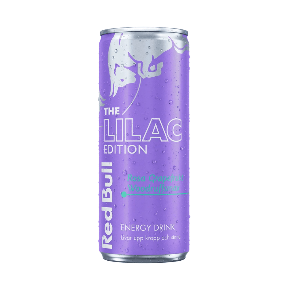 Red Bull Lilac Edition Pink Grapefruit Woodruff 250ml : boisson énergisante pamplemousse rose et aspérul