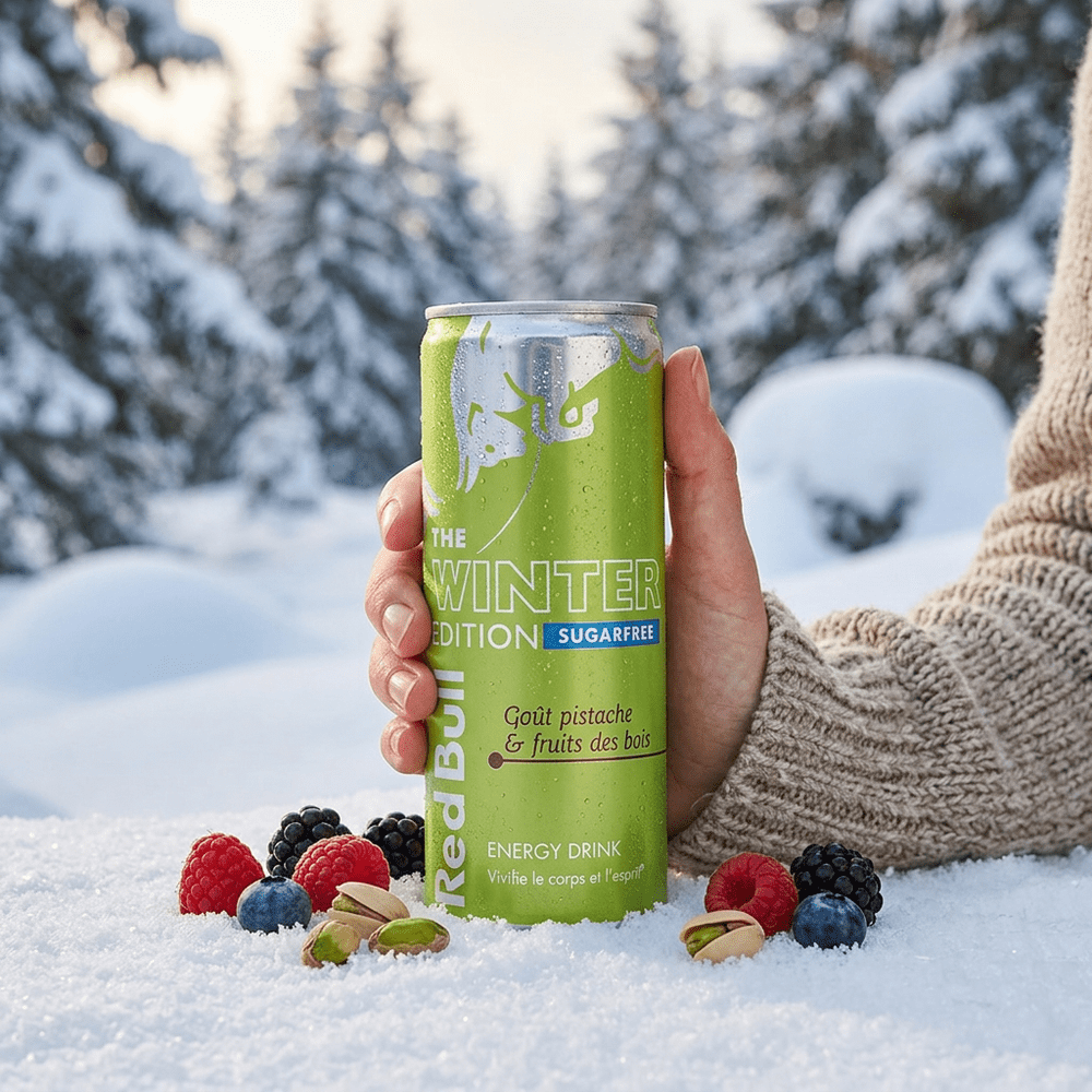 Red Bull Energy Drink The Winter Edition Sugarfree Pistachio & Berries