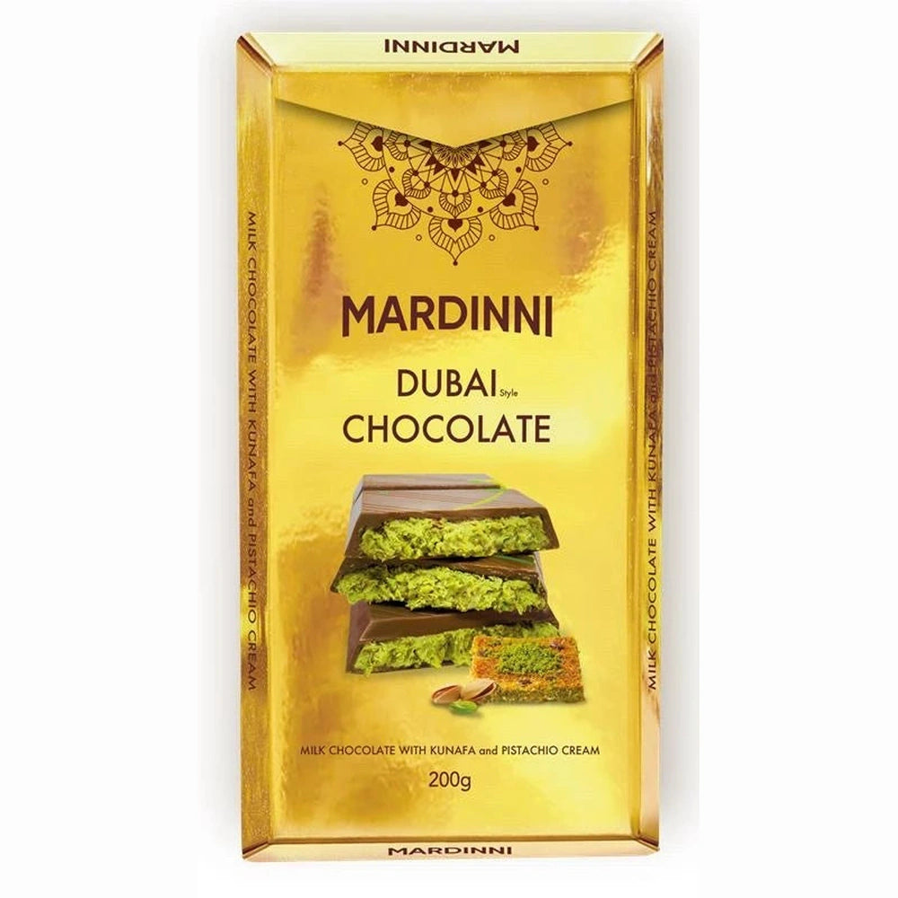 Mardinni Dubai Chocolate With Kunafa & Pistachio Cream Big